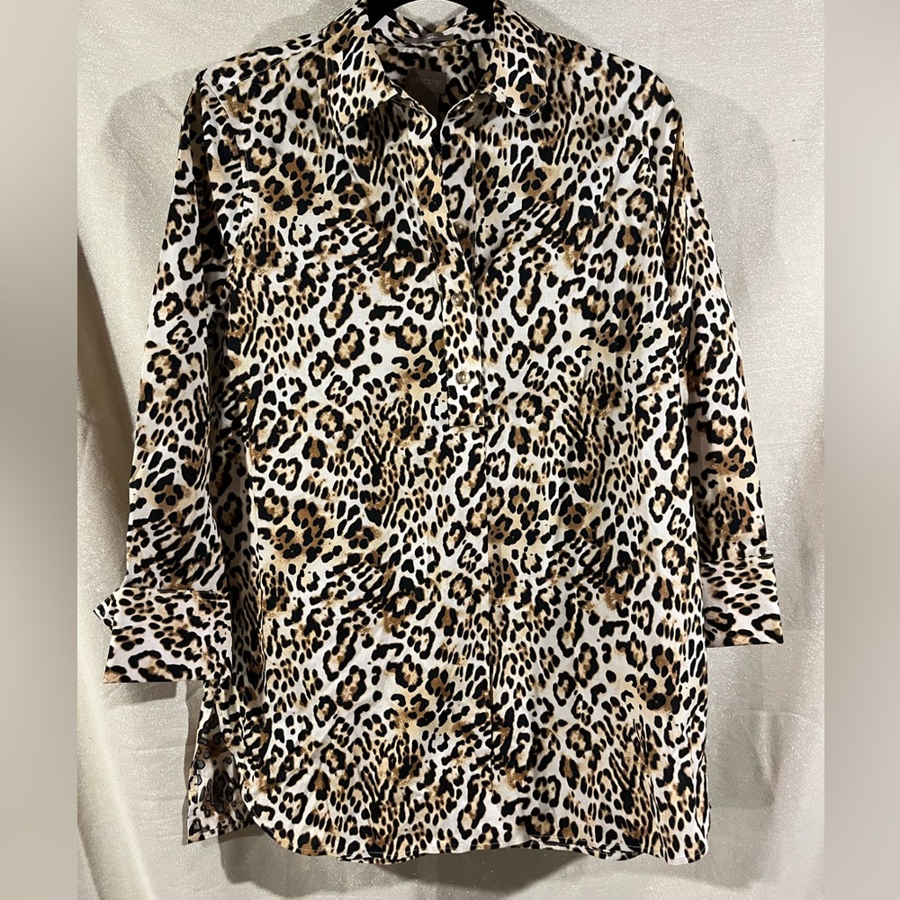 Chicos cheetah print top